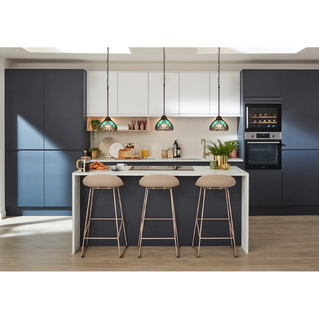 1 - Light Antique Dark Bronze Single Pendant Charlton Home®