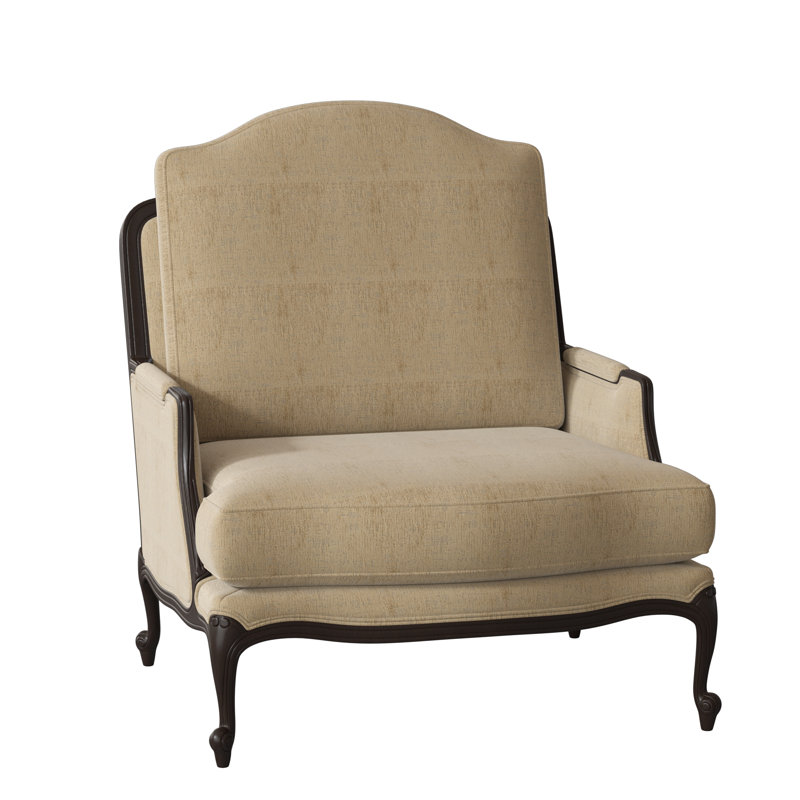 St. Helena 32" Wide Armchair, Margaret Lipstick, American Walnut