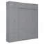 Lit escamotable avec rangement intégré et support de matelas confortable, parfait pour les petits espaces-1595240542