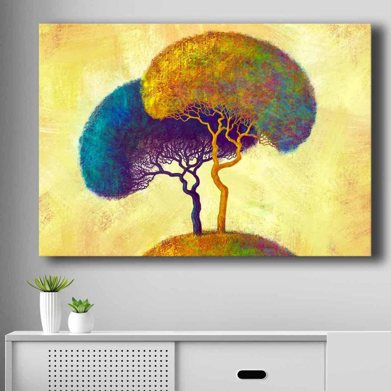 Stunning Decorative Canvas Painting, 27.6 x 39.4 inches | 100% Canvas (Thickness: 0.1 inches) on Durable 100% Pine Wood Frame (Thickness: 0.9 inches) | Perfect for Home Decor, Living Room, and Office Spaces
