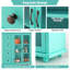Buffet Buffet avec 4 tiroirs et portes en verre-212470256
