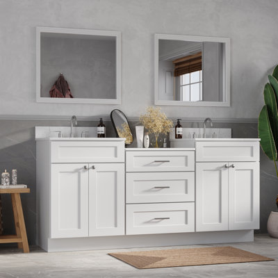  Dessus de meuble-lavabo double 72 po 84 po 96 po