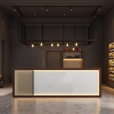Comptoir de bar rétro moderne - Usage polyvalent et élégant pour les bars à domicile