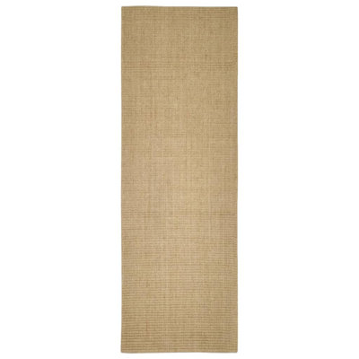 August Grove Rug Natural Sisal Brown
