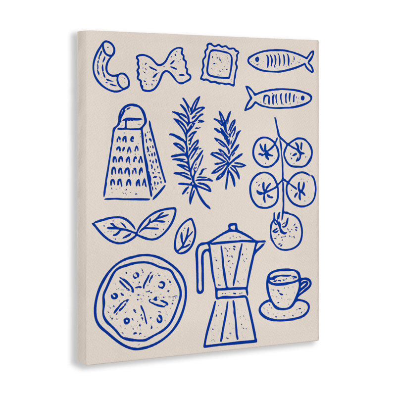 «Pasta & Espresso Simplicity» par Camila Juncos, H 48 po x l 36 po