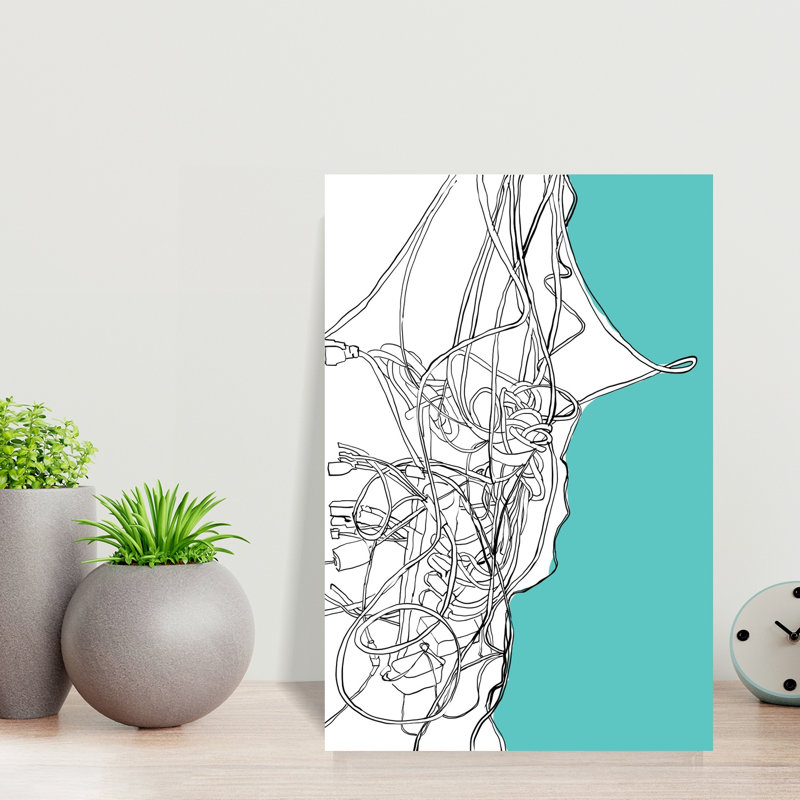 Impression d'art mural moderne Tangled, H 18 po x l 12 po