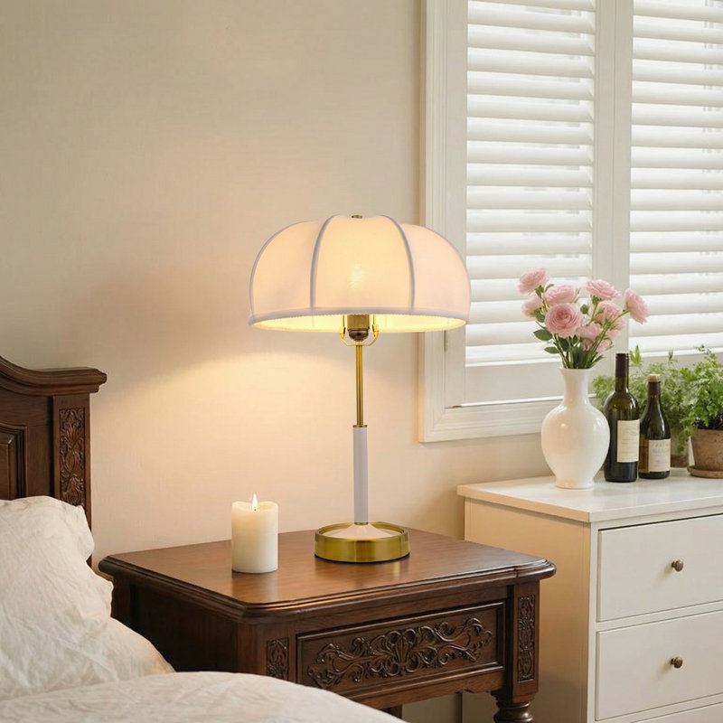Lampe de table créative 1 lumière, Blanc, Blanc