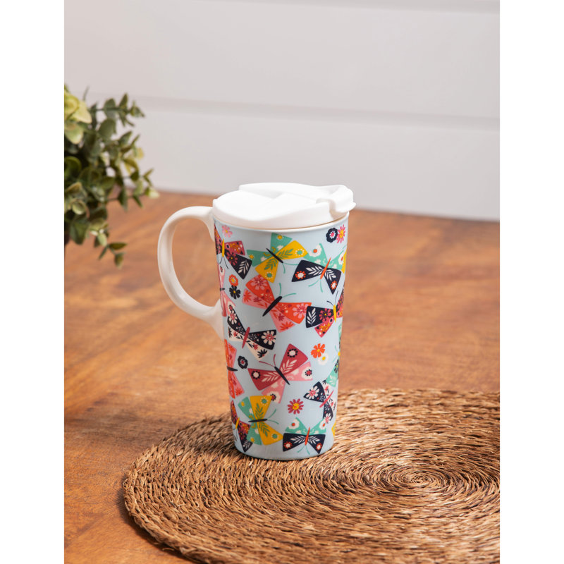 17 oz Tasse de voyage en céramique