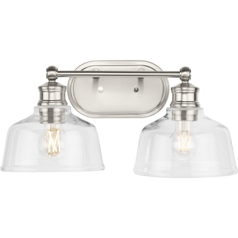 Leone 36" Vanity Light, Brushed Nickel, 2 Lights