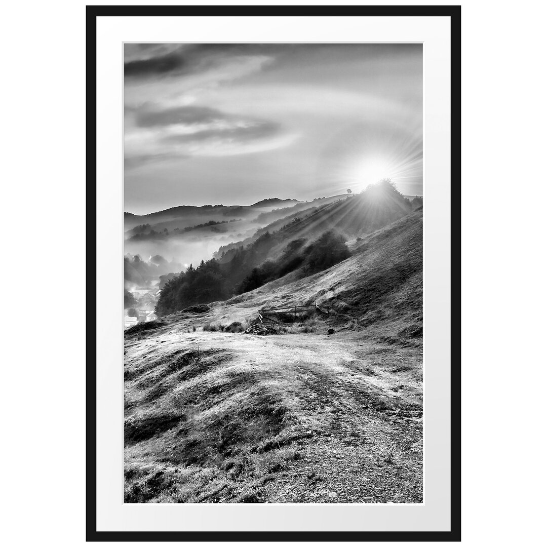 Gerahmtes Poster Berglandschaft