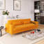 Canapé 85,63 po style Mid-Century moderne avec coussins moelleux et pieds en métal-486884191