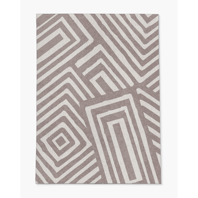 Tapis de chaise rectangulaire Bilo, H 36 po x l 60 po, Beige