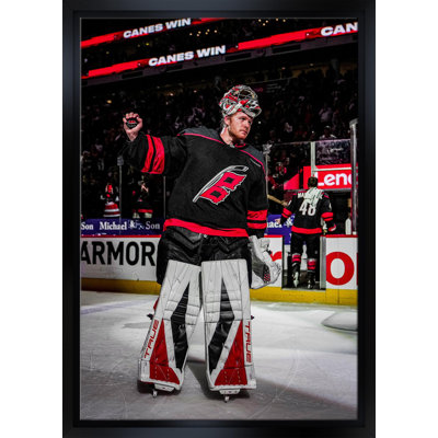 Frederick Andersen 20 x 29, toile encadrée Hurricanes 2025, Playoffs