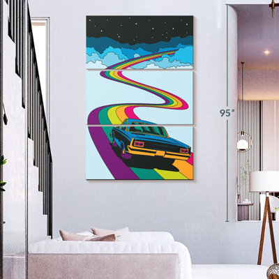 Mehar Rainbow Road Car