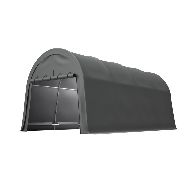 Anti-Snow 10x20 FT Carport, Commercial Grade Heavy Duty Portable Garage Canopy with Steel Frame & Vented Roof, Waterproof Outdoor Storage