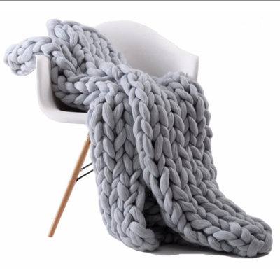 Knitted Throw Blanket