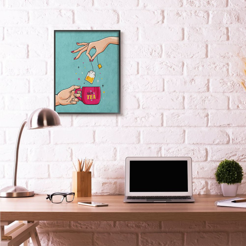 «You and Me Tea Vintage Comic Book Design» par Ester Kay, impression sur toile, H 30 po x l 24 po x P 1,5 po
