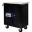 Armoire à outils noire et bleue avec cloisons amovibles et revêtement thermolaqué 25,26 x 13,61 x 25,98 po