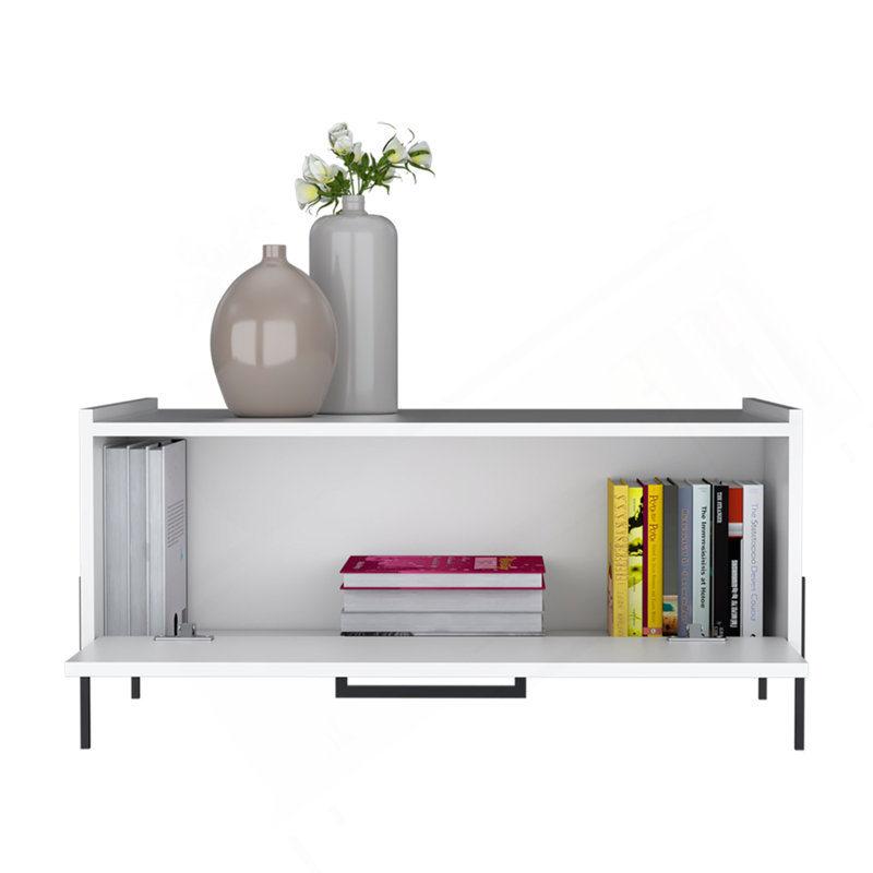 Table basse Narka, salon, blanc, Blanc