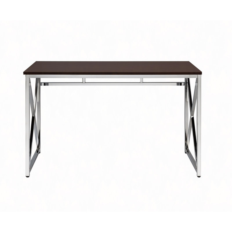 Bureau en MDF / chrome brun