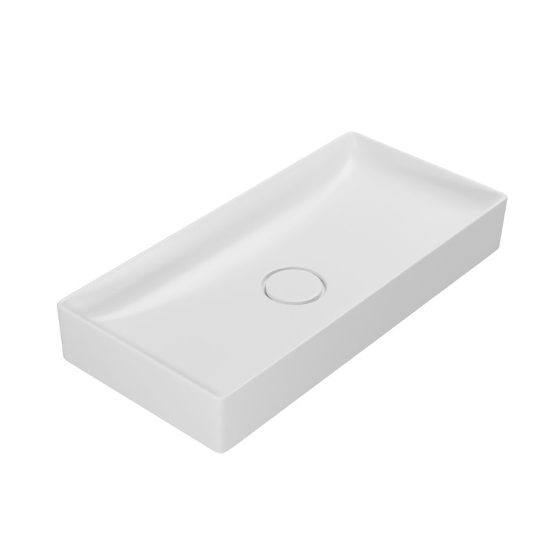 Vision 29.5'' L Bathroom Sink, Matte White