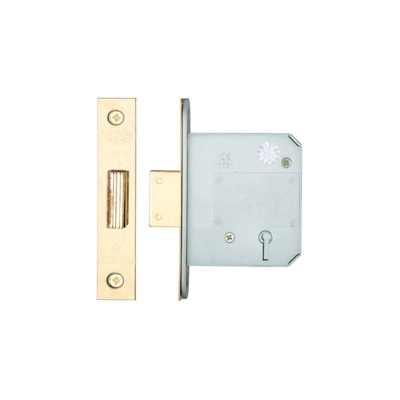 British Standard 5 Lever Deadlock, Satin Stainless