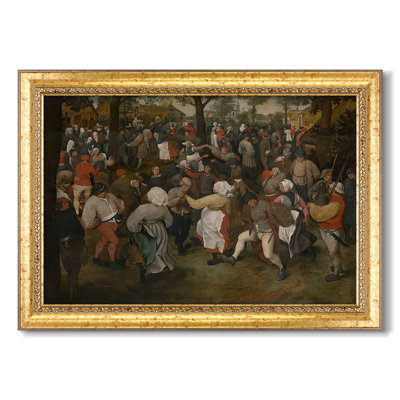 La danse du mariage, v. 1566-pieter Bruegel l'Ancien - toile sur mesure encadrée