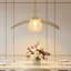 Luminaire suspendu moderne en or 23,62 po avec abat-jours doubles interchangeables, lumière suspendue réglable pour îlot de cuisine, salle à manger et chambre à coucher