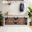 10 Pair Shoe Storage Bench With Adjustable Shelf And Cushion