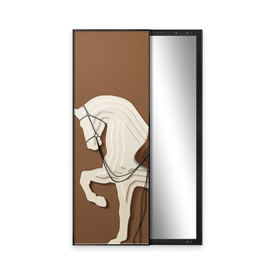Mid-Century Modern Canvas Rectangular Wall art for Living Room