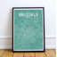 Brussels City Map - No Frame Print-1801248008