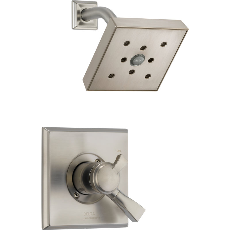 Robinet de douche à pression équilibrée avec technologie h2okinetic dryden, Acier inoxydable Brilliance