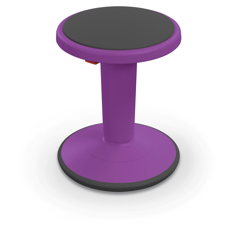 Adelmina Adjustable Height Ergonomic Active Stool, 18"H, Purple
