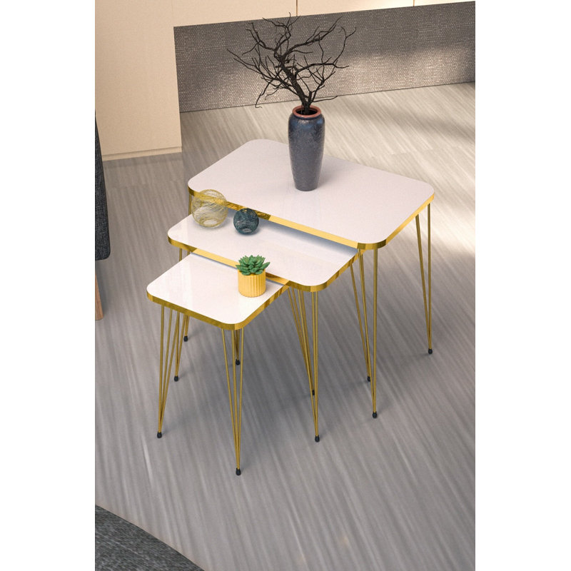 Perine 24cm Console Table, White