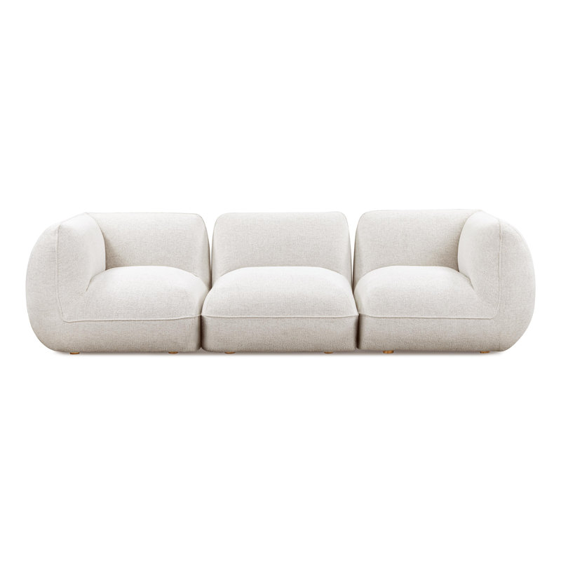 Arezza Stone White Basketweave Modular Sofa