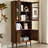 High quality walnut bookcase