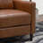 Upholstered Top Grain Leather Recliner-251158521