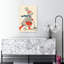 Easter Bunny On Scooter Whimsical Contemporary Rabbit Spring Forest Wall Art Print by Nicholas - Wrapped Canvas Print-1534789269