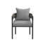 Chaises de salle à manger d'extérieur en PE avec coussins 4 pièces-650510681