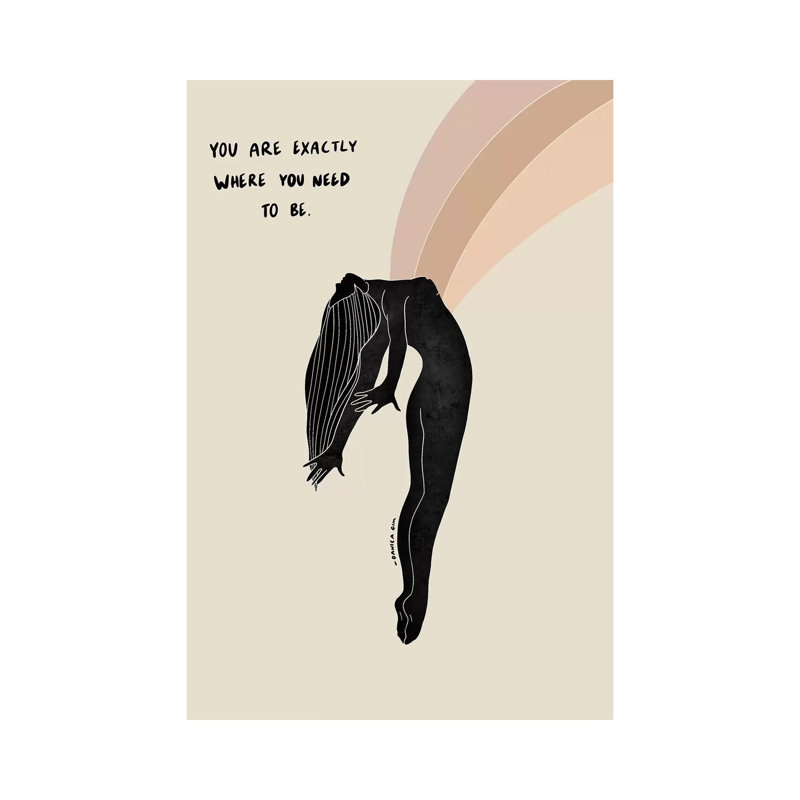 «Where You Need to Be» par Danica Gim, reproduction d'art sur toile tendue, H 26 po x l 18 po x 1,5 po