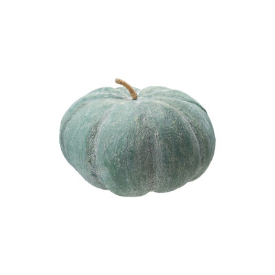 Citrouille ronde en métal et papier mâché