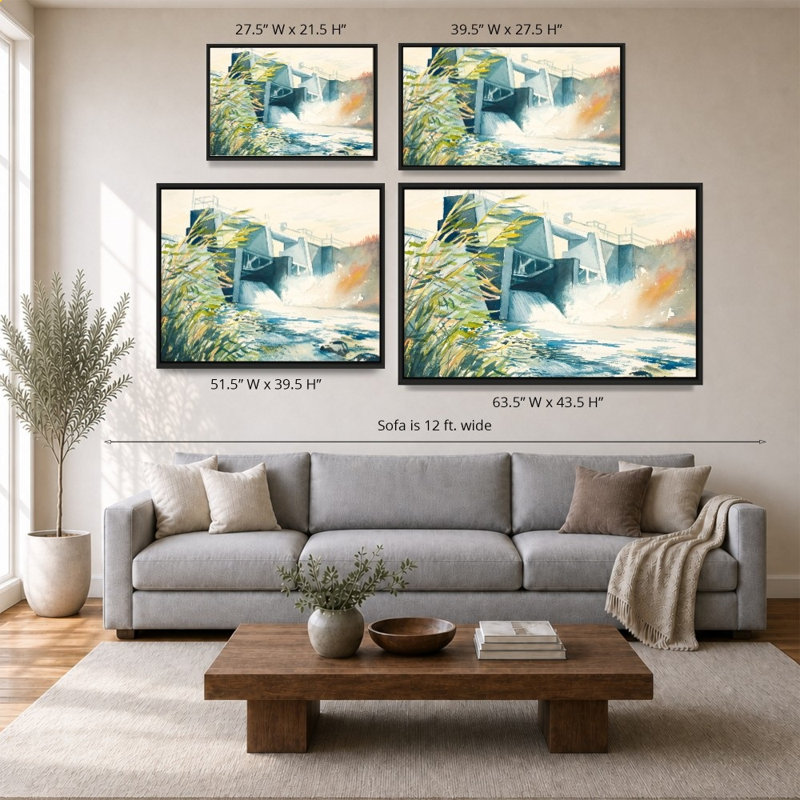 «Industrial Dam» par Bruce Nawrocke - Impression sur toile