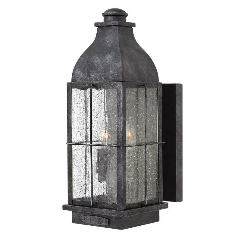 Lanterne murale d'extérieur 2 lumières Bingham, Graystone, DEL intégrées