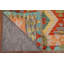 Tapis géométrique réversible kilim 4 x 6