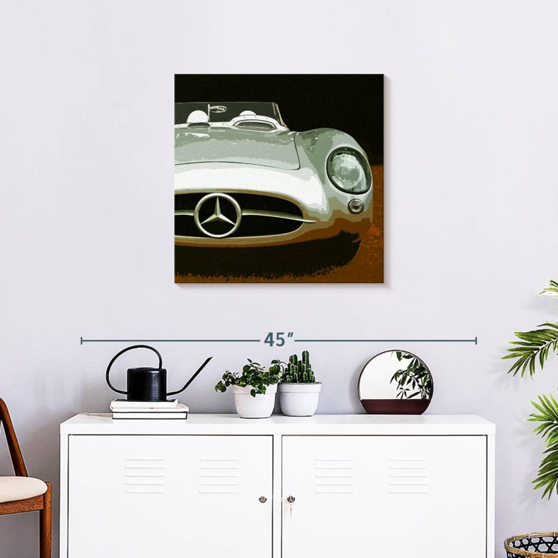 Mehar Silver On Brown, 24" H x 24" W