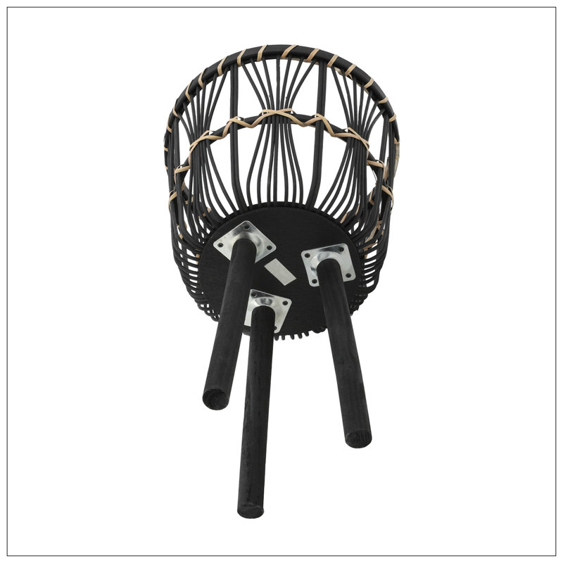 S / 3 POT DE BAMBOU 11/13/15 ", NOIR