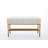 Upholstered Shoe Storage Bench With Cushioned Seat, End Of Bed Bench With Open Shelf And Metal Legs For Entryway-1590234157