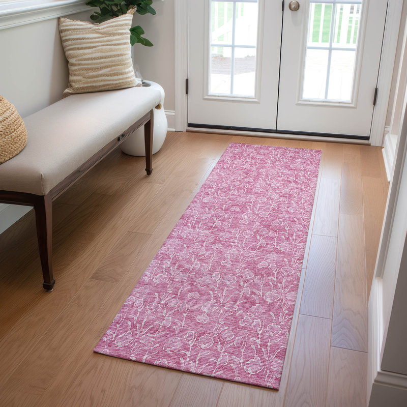 Tapis intérieur / extérieur Lavonia avec envers antidérapant, Tapis de couloir 2 pi 3 po x 7 pi 6 po