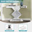 80cm Glass Top Console Table