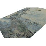 Distressed Homage Hand Knotted Wool Animal Print Area Rug